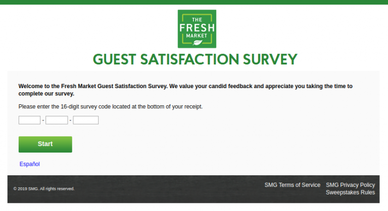 Fresh Market Guest Satisfaction Survey