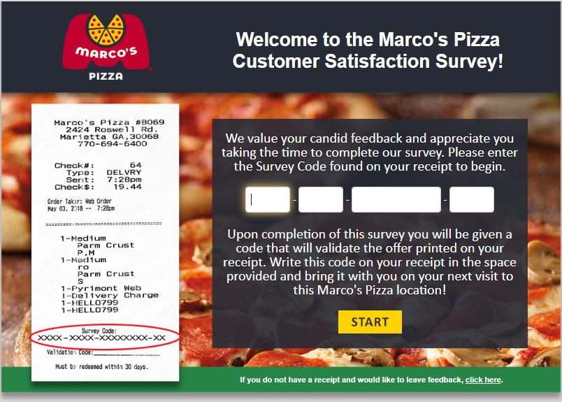 Marcos Pizza Survey