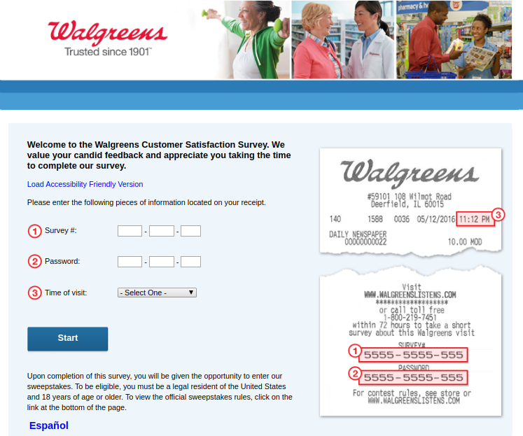 Walgreens Customer Satisfaction Survey