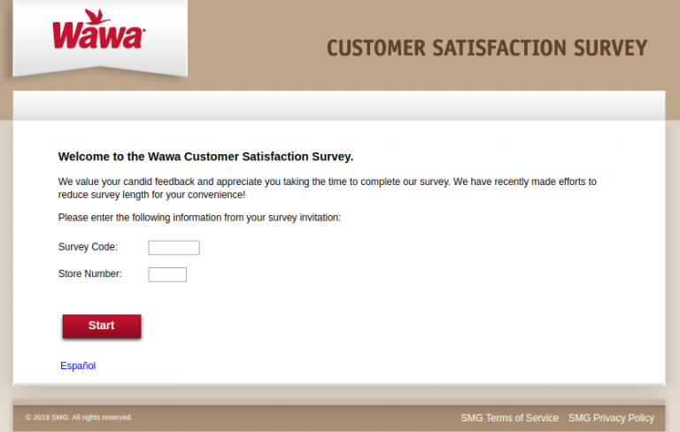 Wawa Customer Satisfaction Survey