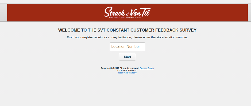 SVT Constant Customer Feedback Survey