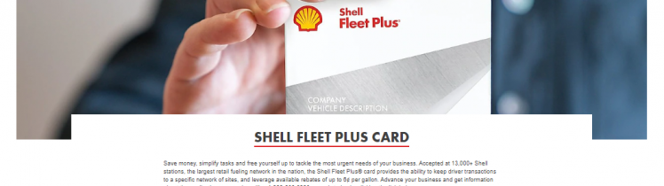 Apply Shell Fleet Card
