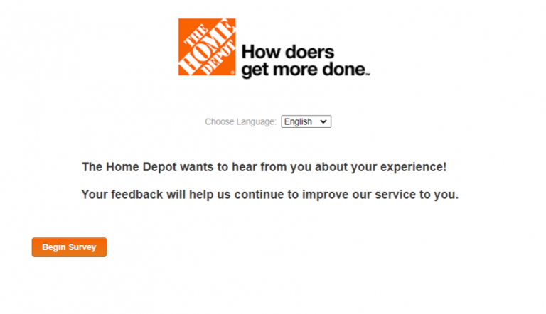 Home Depot Customer Opinion Survey