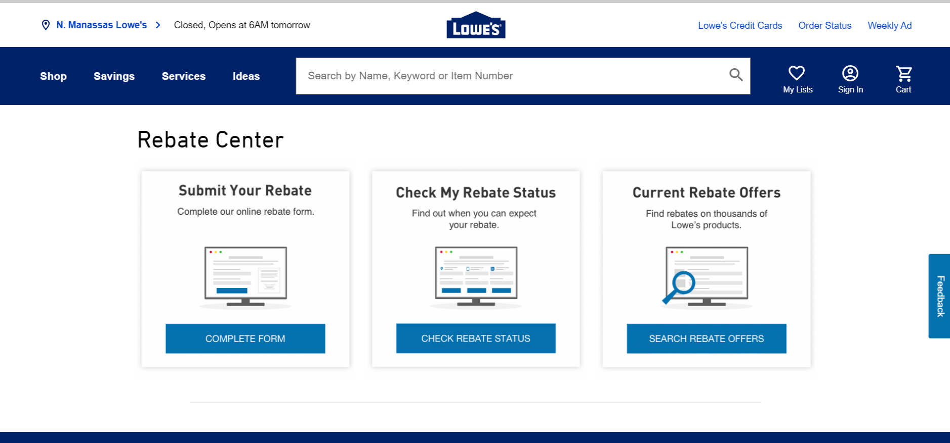 Www lowes l rebate center How To Redeem Your Lowe s Rebate