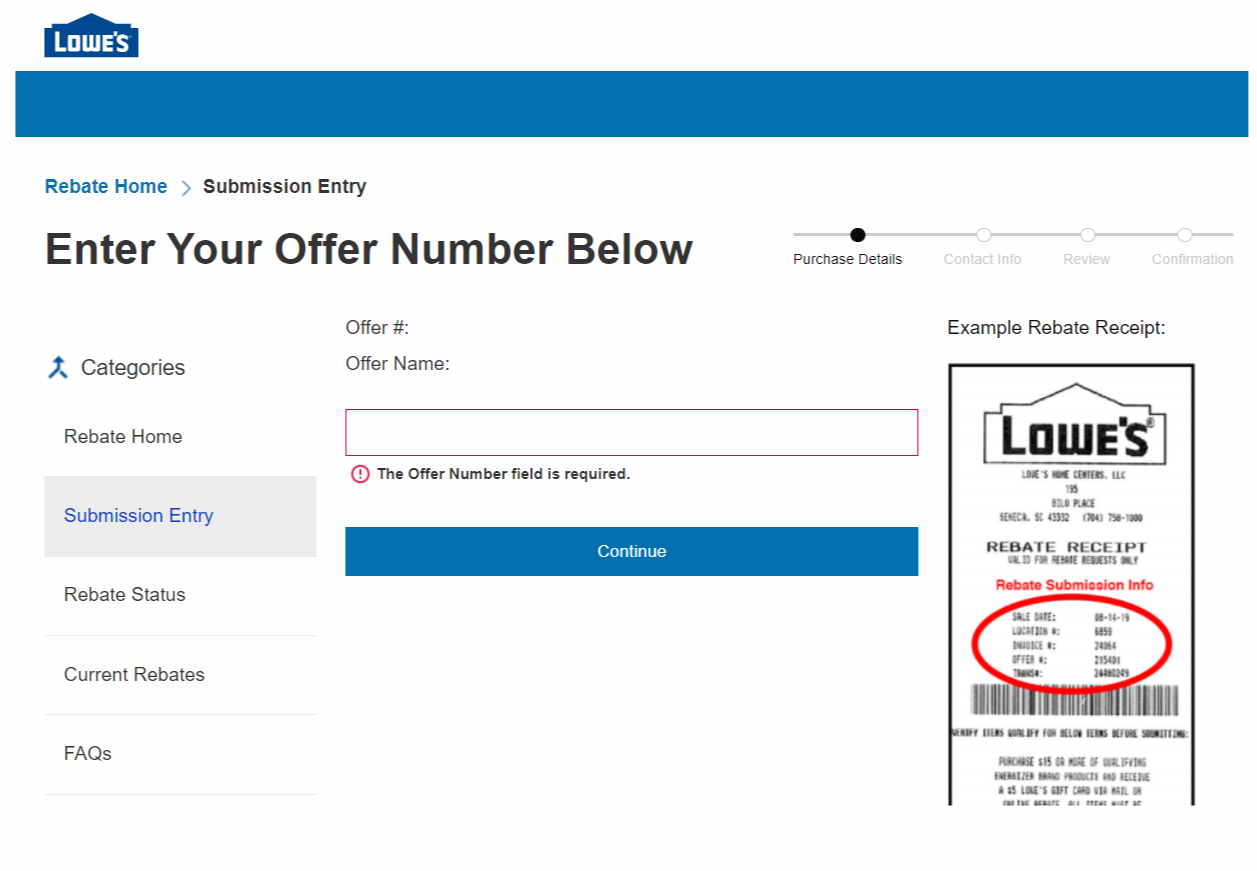 Lowes Rebate Online Submission