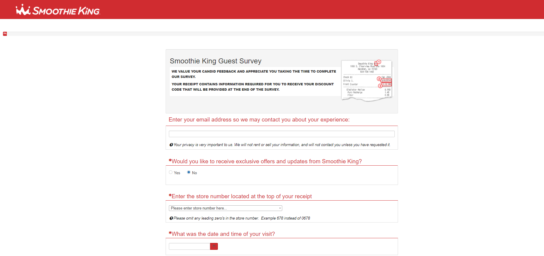 smoothie king survey