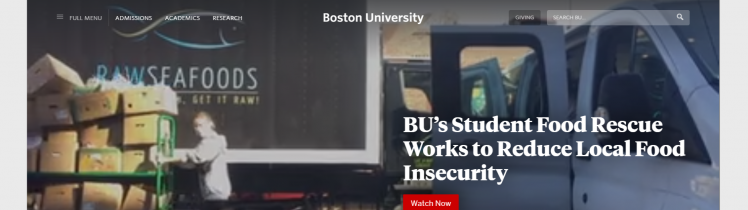 Boston University student portal