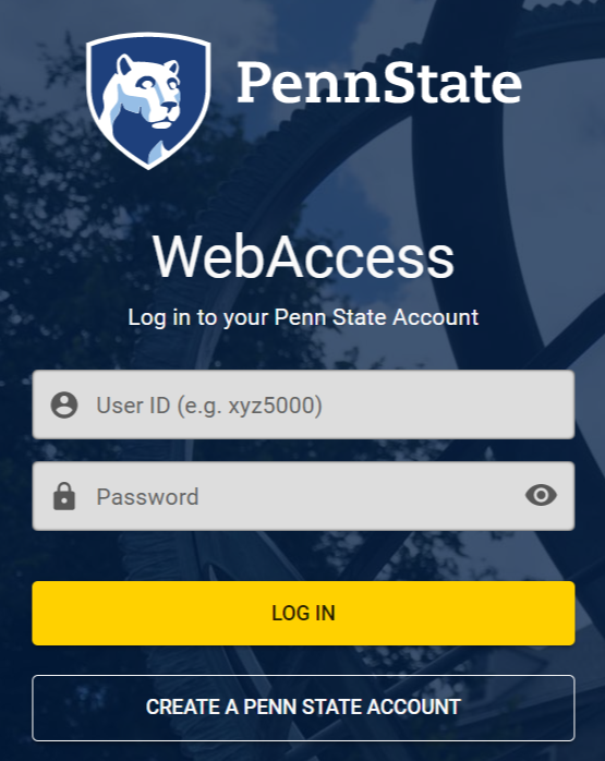 Pen State Webaccess 