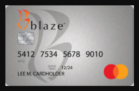 blaze credit card